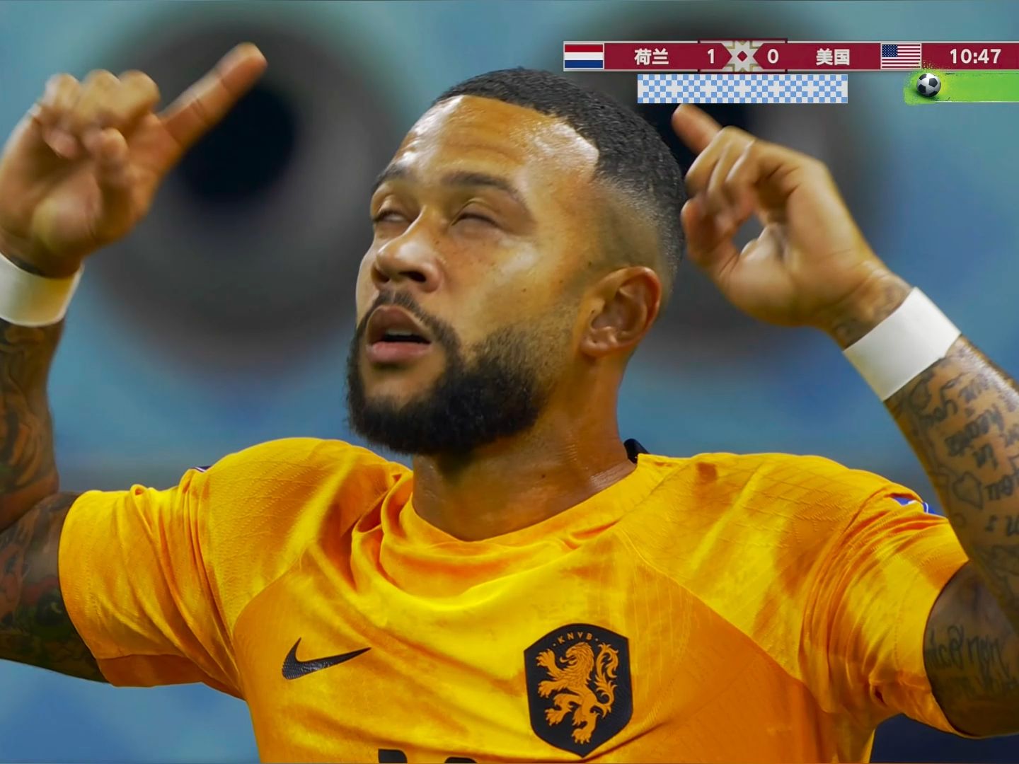 荷兰大将光芒四射，助队轻松晋级欧洲杯