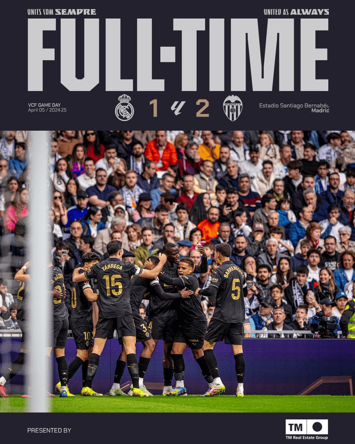 皇马主场不敌巴伦西亚,连续两轮失分 皇马主场不敌巴伦西亚,连续两轮失分