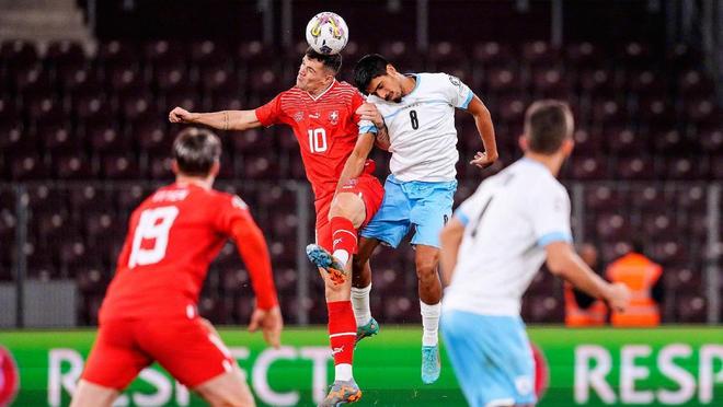 法国队在对阵瑞士队时取得胜利