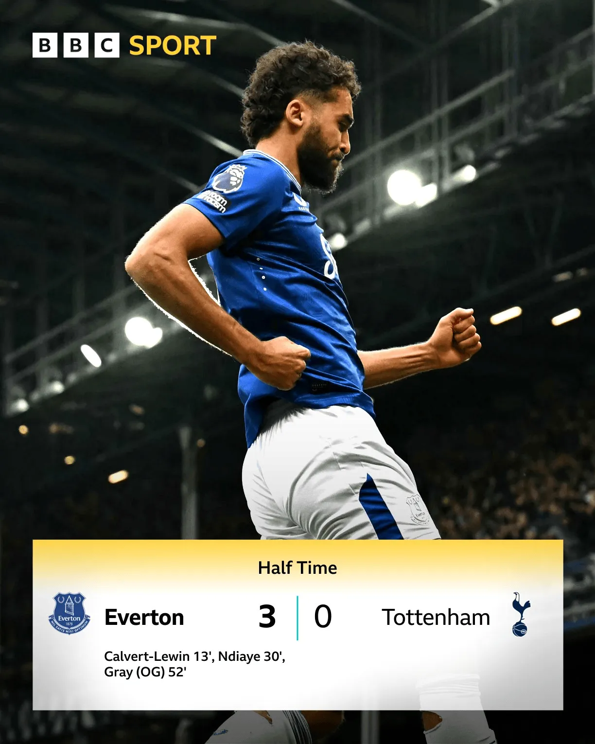 埃弗顿客场取胜继续保持领先态势